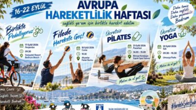 Bodrum Belediyesi, 16-22 Eylül Avrupa Hareketlilik Haftası dolayısıyla sağlıklı yaşamı,