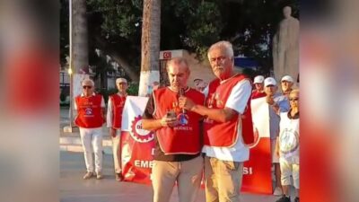 DİSK’e bağlı Devrimci Emekliler Sendikası Bodrum Şubesi, çalışan memurlara verilen