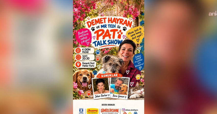 Bodrum Belediyesi’nin destekleriyle düzenlenecek “Pati Talk Show”da köpeklerin mizaç özellikleri