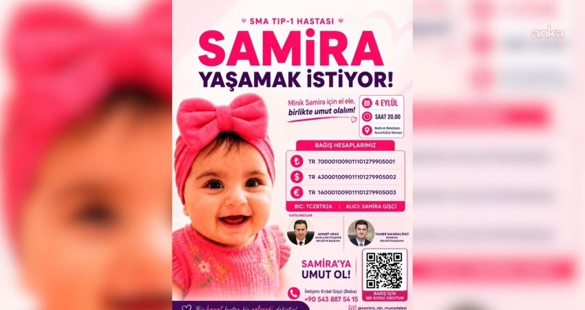 Bodrum'da SMA hastası minik Samira’nın tedavisine destek olmak amacıyla bugün