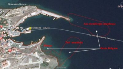Bozcaada Limanı'nda "Yat Yanaşma Rıhtımı" projesinin yapım süreciyle birlikte çevresel