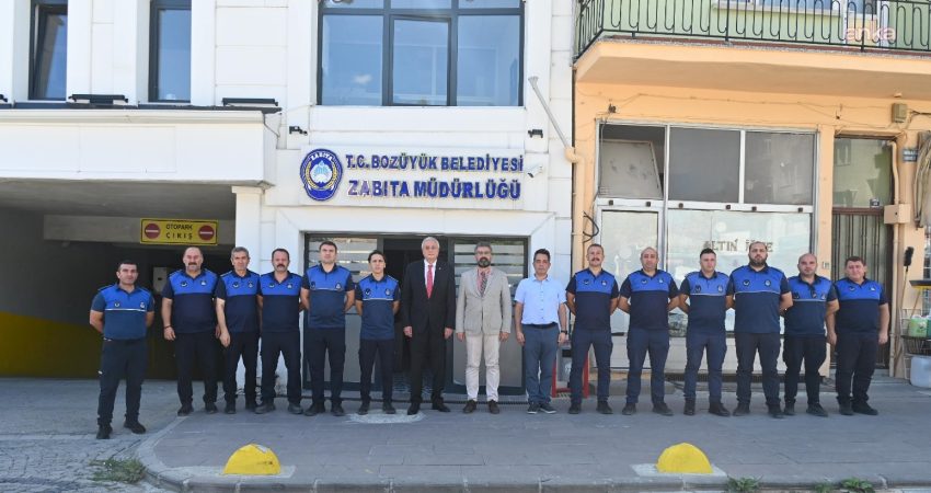 Bozüyük Belediye Başkanı Mehmet Talat Bakkalcıoğlu, Zabıta Haftası dolayısıyla Zabıta