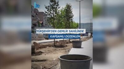 Bursa Büyükşehir Belediyesi, Gemlik Manastır Sahil Yolu’nda yürüttüğü kapsamlı bakım,