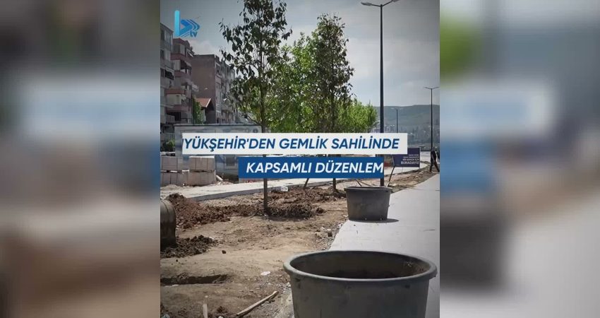 Bursa Büyükşehir Belediyesi, Gemlik Manastır Sahil Yolu’nda yürüttüğü kapsamlı bakım,