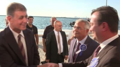 İzmir Büyükşehir Belediye Başkanı Cemil Tugay, EBSO Business Center’ın açılışında