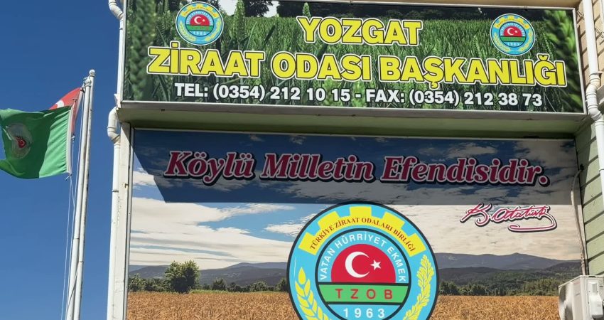 Yozgat Ziraat Odası Başkanı İsmail Açıkgöz, Tarım ve Orman Bakanlığı