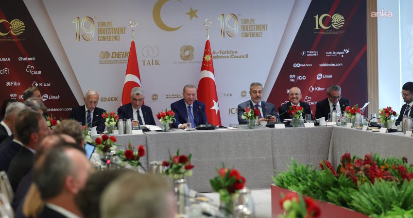 Cumhurbaşkanı Recep Tayyip Erdoğan, New York'ta iş dünyası temsilcileriyle gerçekleştirdiği