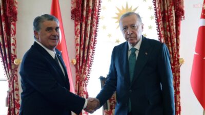 Cumhurbaşkanı Recep Tayyip Erdoğan, Beşiktaş Jimnastik Kulübü Başkanı Serdal Adalı