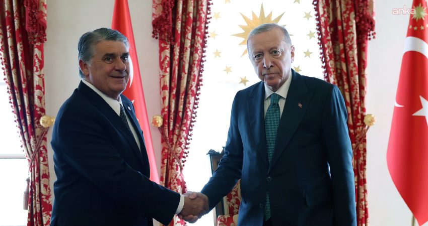 Cumhurbaşkanı Recep Tayyip Erdoğan, Beşiktaş Jimnastik Kulübü Başkanı Serdal Adalı