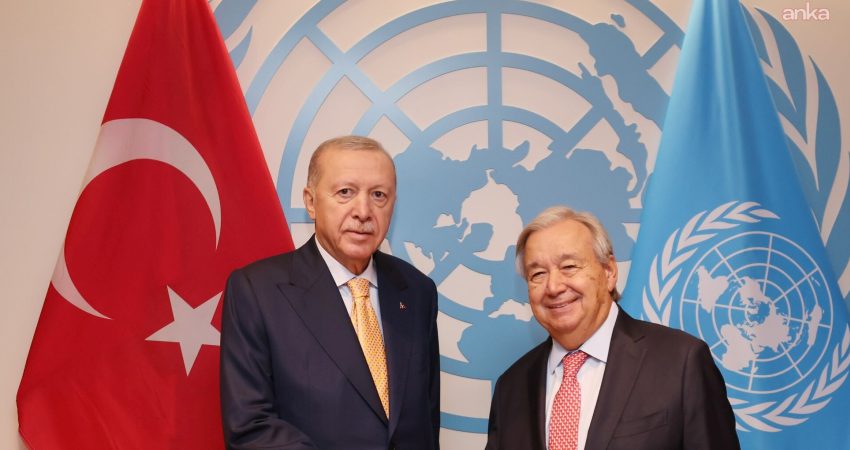 Cumhurbaşkanı Recep Tayyip Erdoğan, New York’taki Birleşmiş Milletler binasında BM