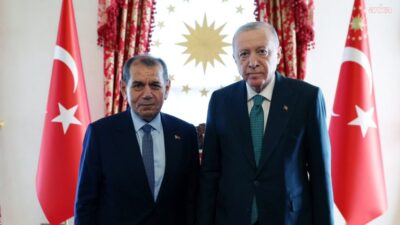 Cumhurbaşkanı Recep Tayyip Erdoğan, Galatasaray Spor Kulübü Başkanı Dursun Özbek
