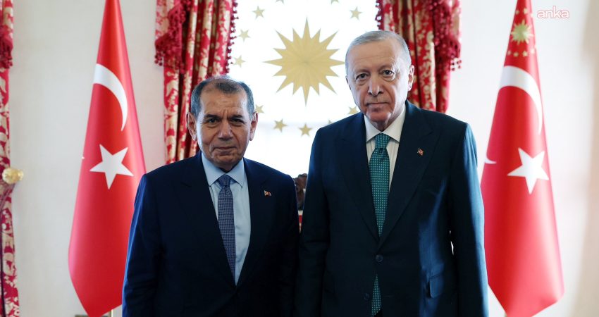 Cumhurbaşkanı Recep Tayyip Erdoğan, Galatasaray Spor Kulübü Başkanı Dursun Özbek