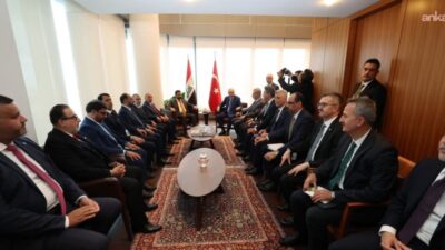 Cumhurbaşkanı Recep Tayyip Erdoğan ile Irak Başbakanı Ali Zeydi’nin New