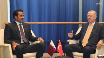 Cumhurbaşkanı Recep Tayyip Erdoğan, New York'ta Katar Emiri Şeyh Temim