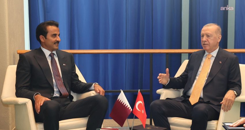 Cumhurbaşkanı Recep Tayyip Erdoğan, New York'ta Katar Emiri Şeyh Temim