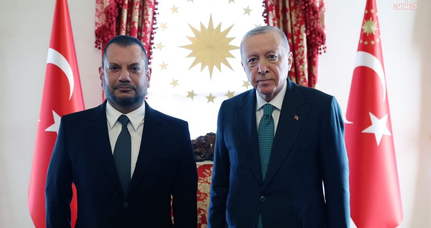 Cumhurbaşkanı Recep Tayyip Erdoğan, Trabzonspor Kulübü Başkanı Ertuğrul Doğan ve