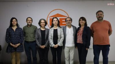 DEM Parti Eş Genel Başkanı Tülay Hatimoğulları ve beraberindeki heyet,
