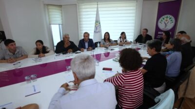 DEM Parti MYK, Eş Genel Başkanlar Tülay Hatimoğulları ve Tuncer