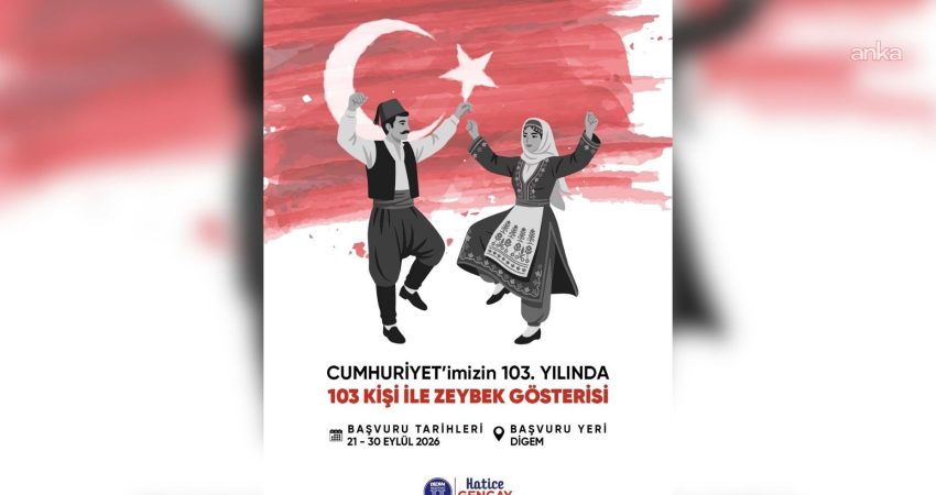 Didim Belediyesi’nden Cumhuriyet’in 103’üncü yılında 103 kişilik zeybek gösterisi Didim Belediyesi, Cumhuriyet’in 103’üncü yılı kutlamaları kapsamında 103 kişilik zeybek