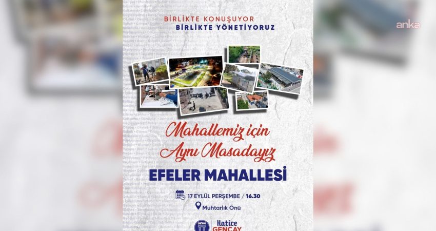 Didim Belediyesi’nin mahalle sakinlerinin görüş, öneri ve taleplerini doğrudan dinlemek