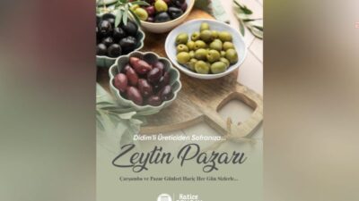Didim Belediyesi tarafından zeytin üreticilerinin ürünlerini doğrudan tüketiciyle buluşturması amacıyla
