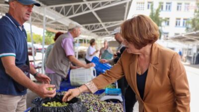 Didim Belediyesi tarafından zeytin üreticilerinin ürünlerini doğrudan tüketiciye sunabilmesi amacıyla