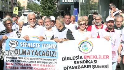 Diyarbakır’da emekli örgütleri, çalışan memurlara 2023 yılında verilen 8 bin