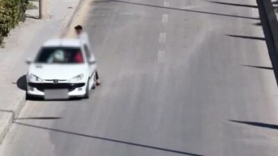 Kırıkkale’de trafik ekiplerince gerçekleştirilen drone destekli denetimde, uygulamayı fark eden