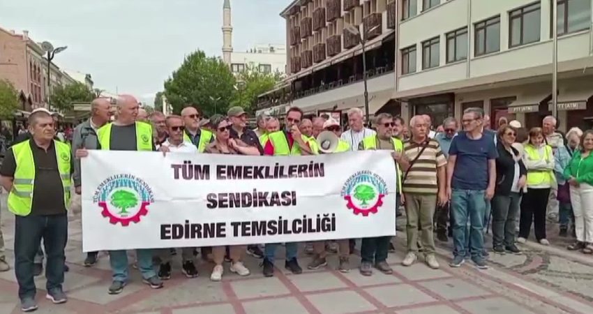 Tüm Emeklilerin Sendikası Edirne Temsilciliği adına açıklama yapan Ayhan Fırtına,