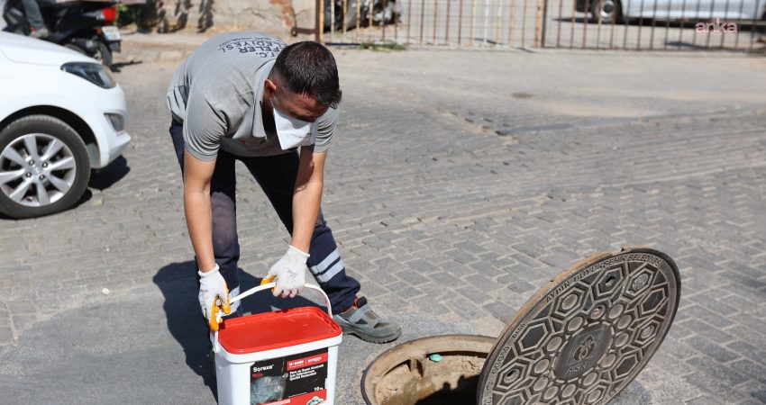 Efeler Belediyesi Sağlık İşleri Müdürlüğü İlaçlama Birimi ekipleri, ilçe genelinde