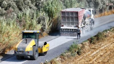 Efeler Belediyesi, Savrandere ile Böcek mahalleleri arasındaki bağlantı yolunu asfaltlayarak