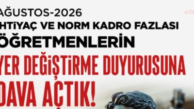 Eğitim-İş, Milli Eğitim Bakanlığı’nın (MEB) ihtiyaç ve norm kadro fazlası