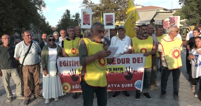 Eğitim Sen Malatya Şube Başkanı Nevzat Millioğulları, Manisa Turgutlu'da okul