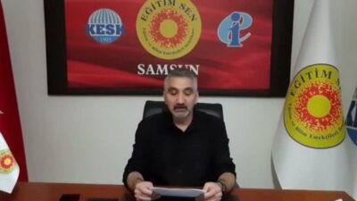 Eğitim-Sen Samsun Şube Başkanı İbrahim Özkaptan, Manisa Turgutlu’da 11 öğrencinin