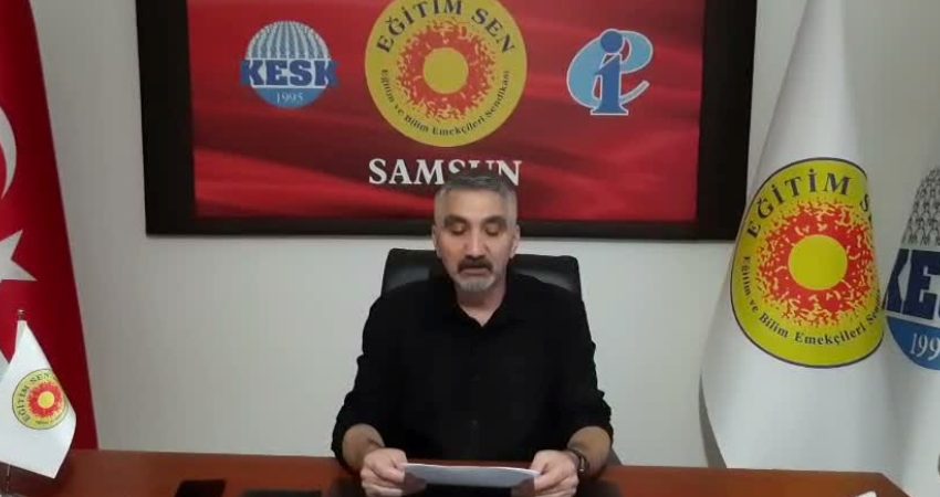 Eğitim-Sen Samsun Şubesi’nden Turgutlu’daki silahlı saldırıya tepki Eğitim-Sen Samsun Şube Başkanı İbrahim Özkaptan, Manisa Turgutlu’da 11 öğrencinin