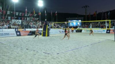 Foça’da düzenlenen 2026 CEV U18 Avrupa Plaj Voleybolu Şampiyonası’nda grup