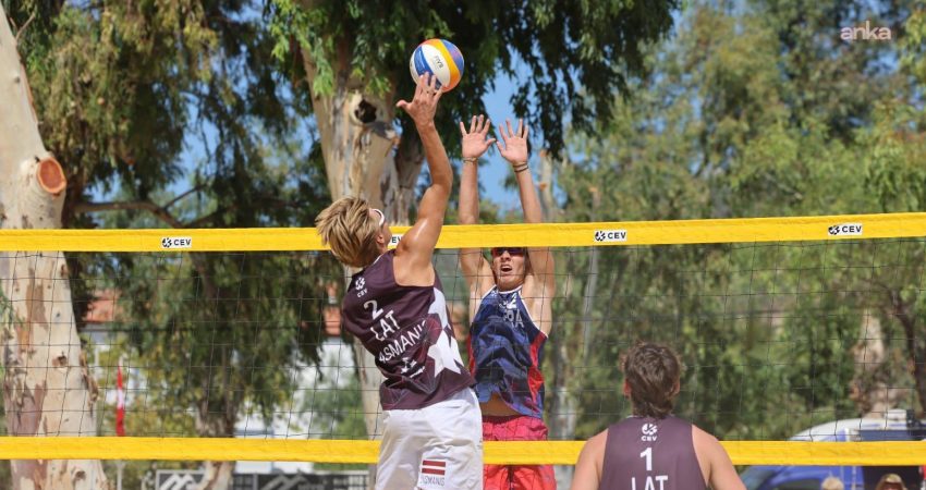 Foça’da düzenlenen 2026 CEV U18 Avrupa Plaj Voleybolu Şampiyonası’nda kadınlar