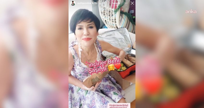 Germencik Belediyesi, şarkıcı Aydilge'ye Germencik inciri gönderdi. Aydilge, sosyal medya