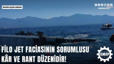 EMEP Genel Başkanı Seyit Aslan, Girne açıklarında batan yüksek hızlı