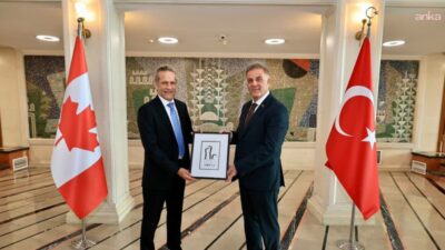 Kanada Ankara Büyükelçisi Marcel Lebleu, İBB Başkan Vekili Nuri Aslan'ı ziyaret