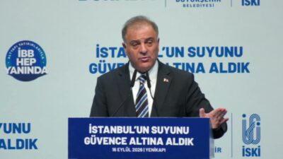 İBB Başkanvekili Nuri Aslan, İSKİ Yatırım ve Proje Tanıtım Programı'nda yaptığı
