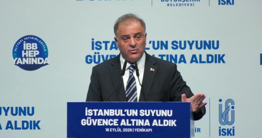 İBB Başkanvekili Nuri Aslan, İSKİ Yatırım ve Proje Tanıtım Programı'nda yaptığı