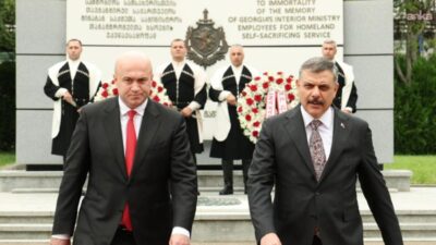 İçişleri Bakanı Mustafa Çiftçi, Gürcistan İçişleri Bakanı Sulkhan Tamazashvili ile