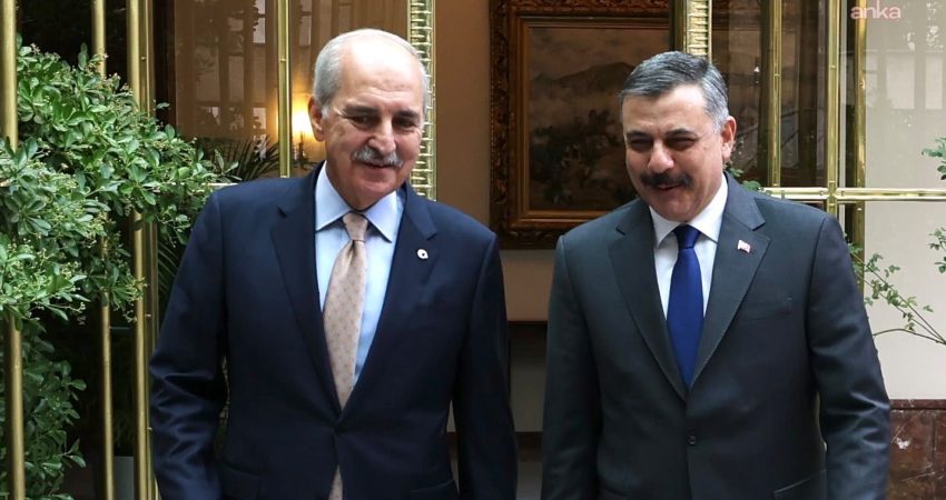 İçişleri Bakanı Mustafa Çiftçi, TBMM Başkanı Numan Kurtulmuş ve TBMM
