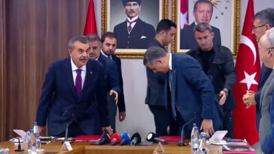 İçişleri Bakanı Mustafa Çiftçi ve Milli Eğitim Bakanı Yusuf Tekin,