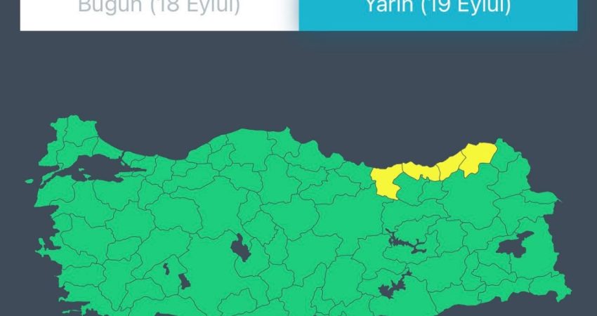 İçişleri Bakanlığı’ndan yarın için kuvvetli yağış ve fırtına uyarısı İçişleri Bakanlığı, Meteoroloji Genel Müdürlüğü'nden alınan son bilgiler doğrultusunda, yarın