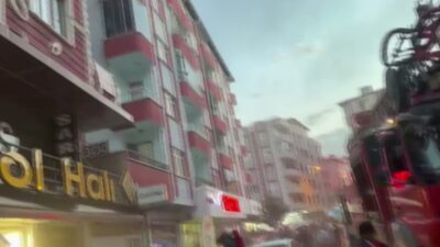 Iğdır’ın Topçular Mahallesi’nde bir apartmanın 4’üncü katındaki dairede mikrodalga fırının