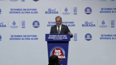 İSKİ yatırım ve projelerinin tanıtıldığı etkinlikte konuşan İBB Başkanvekili Nuri