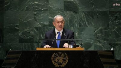 İsrail Başbakanı Binyamin Netanyahu'nun, Birleşmiş Milletler (BM) Genel Kurulu'nda bugün