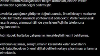 Rojin Kabaiş’in avukatı Abdurrahman Karabulut, "Rojin Kabaiş’e ait telefonun şifresinin